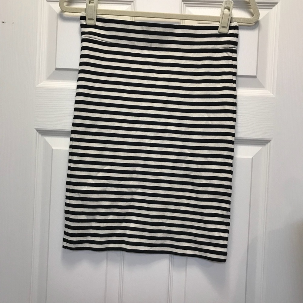 NWT Madewell Hi-Line Striped Skirt